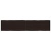 vidaXL s&ouml;t&eacute;tbarna kezelt t&ouml;m&ouml;r asztallap 180x40x(2-6) cm