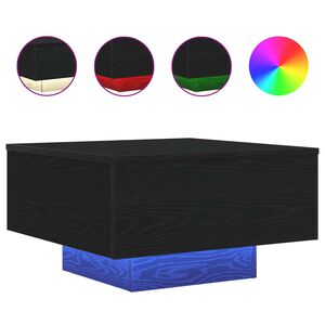 vidaXL Fekete T&ouml;lgy 55 x 55 x 31 cm Szerelt Fa