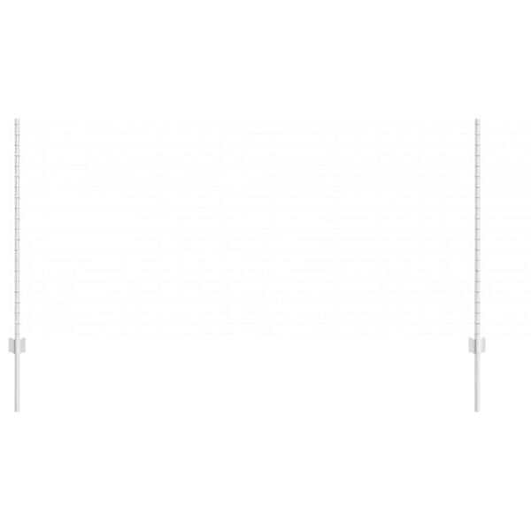 vidaXL Kerítoszlopok 88 pcs Ezüst 160 cm Acél