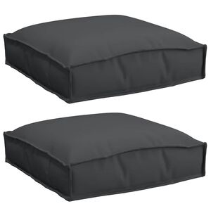 vidaXL P&aacute;rna 2 pcs Fekete 40 x 40 x 8 cm Oxford Sz&ouml;vet