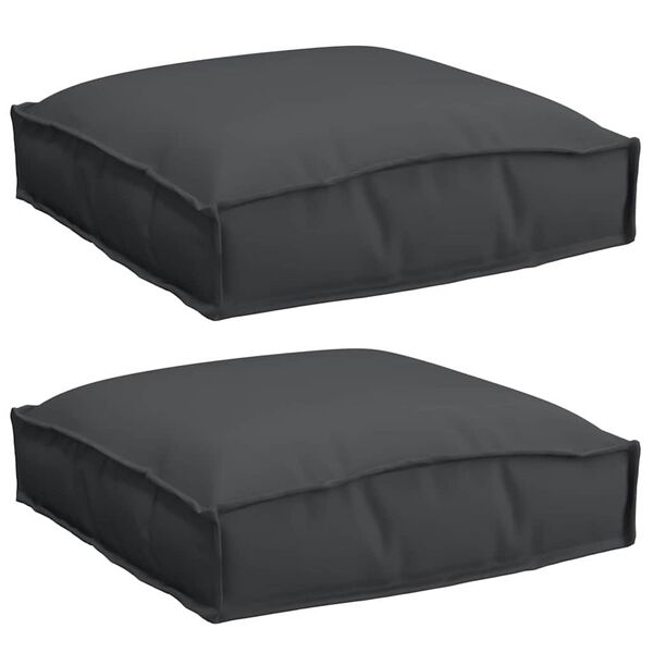 vidaXL P&aacute;rna 2 pcs Fekete 40 x 40 x 8 cm Oxford Sz&ouml;vet