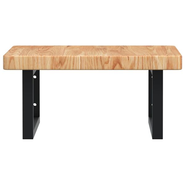 vidaXL ac&eacute;l &eacute;s t&ouml;m&ouml;r t&ouml;lgyfa falra szerelhető mosd&oacute;polc