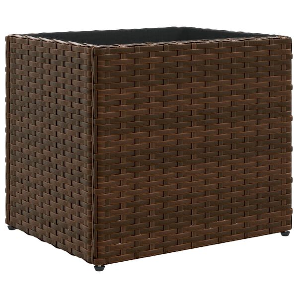 vidaXL barna polyrattan kerti &uuml;ltetől&aacute;da 36x30x32 cm