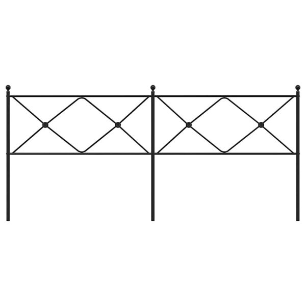 vidaXL fekete f&eacute;m csere fejt&aacute;mla 200 cm