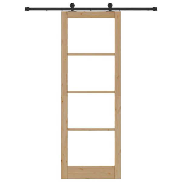 vidaXL Cs&uacute;sz&oacute; ajt&oacute; ORKDAL Term&eacute;szetes &eacute;s fekete 83 x 232 cm