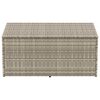 vidaXL világosszürke polyrattan kerti tárolóláda 110x50x58 cm
