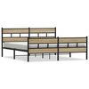 vidaXL sonoma t&ouml;lgy sz&iacute;nű f&eacute;m &aacute;gykeret matrac n&eacute;lk&uuml;l 183 x 213 cm