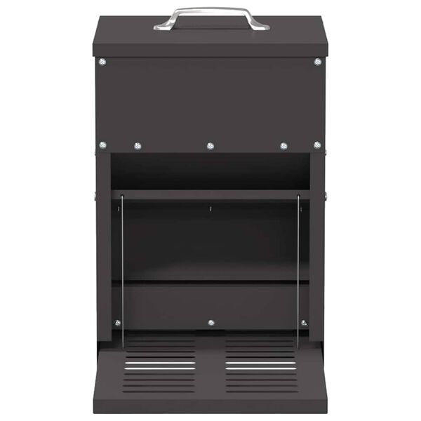 vidaXL Csirke Treadle Etető Fekete 25 x 42 x 40 cm