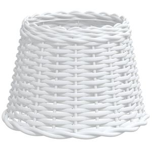 vidaXL feh&eacute;r fonott l&aacute;mpaernyő &Oslash;30x20 cm