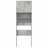 vidaXL betonszürke szerelt fa mosógépszekrény 64 x 24 x 190 cm