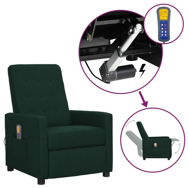 vidaXL s&ouml;t&eacute;tz&ouml;ld sz&ouml;vet fel&aacute;ll&aacute;st seg&iacute;tő massz&aacute;zsfotel