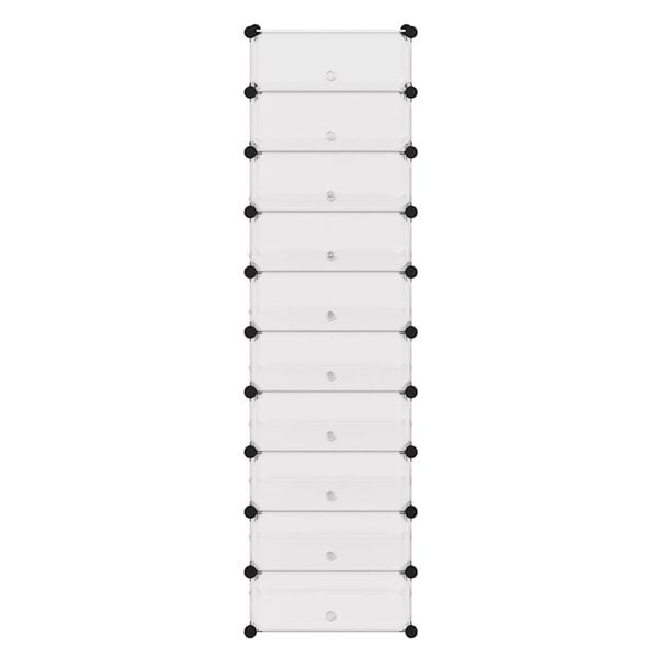 vidaXL kombin&aacute;lhat&oacute; cipőt&aacute;rol&oacute; 10 rekeszes feh&eacute;r