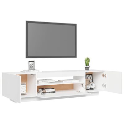 vidaXL fehér TV-szekrény LED-lámpákkal 160 x 35 x 40 cm