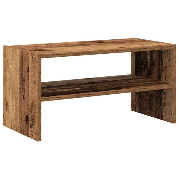 vidaXL antik fa sz&iacute;nű cipőtart&oacute; &aacute;llv&aacute;ny halmozhat&oacute; 60 x 30 x 30,5 cm