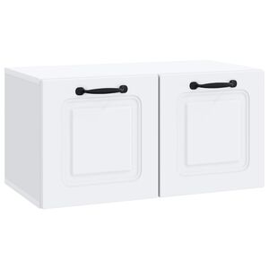 vidaXL Fali TV szekr&eacute;ny Feh&eacute;r 59,5 x 31 x 30 cm Szerelt Fa