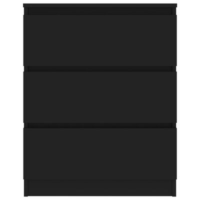 vidaXL fekete szerelt fa tálalószekrény 60 x 35 x 76 cm