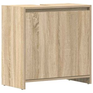 vidaXL sonoma t&ouml;lgy sz&iacute;nű szerelt fa f&uuml;rdőszobaszekr&eacute;ny 60x33x60 cm