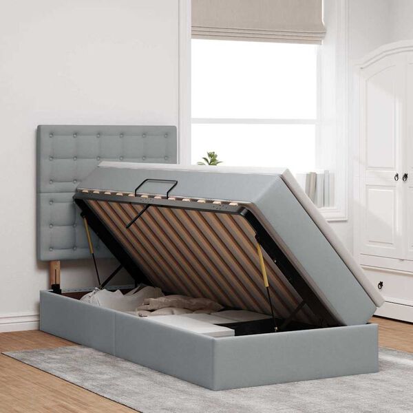 vidaXL &Aacute;gy t&aacute;rol&oacute;val &eacute;s matraccal Vil&aacute;gossz&uuml;rke 90 x 200 cm Poli&eacute;szter