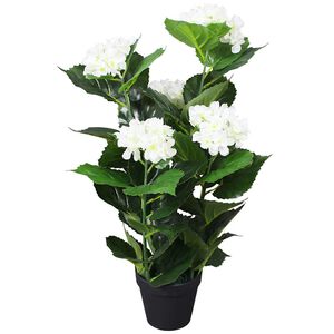 vidaXL műhortenzia vir&aacute;gcser&eacute;ppel 60 cm feh&eacute;r