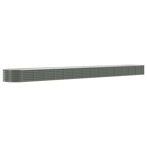 vidaXL sz&uuml;rke horganyzott ac&eacute;l kerti magas&aacute;gy&aacute;s 620x80x36 cm