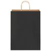 vidaXL 250 db fekete pap&iacute;rzacsk&oacute;k foganty&uacute;kkal 32x12x42 cm