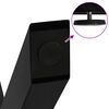 vidaXL 2 db X alak&uacute; &eacute;tkezőasztal l&aacute;b fekete 80 x (72-73) cm ac&eacute;l &eacute;tkezőasztal l&aacute;b