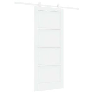 vidaXL Cs&uacute;sz&oacute; ajt&oacute; Feh&eacute;r 83 x 202 cm T&ouml;m&ouml;r Fenyőfa