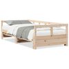 vidaXL t&ouml;m&ouml;r fenyőfa kanap&eacute;&aacute;gy matrac n&eacute;lk&uuml;l 90 x 190 cm