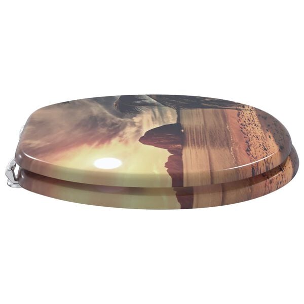 vidaXL WC &uuml;lőke Narancss&aacute;rga 44 x 38 cm MDF lap