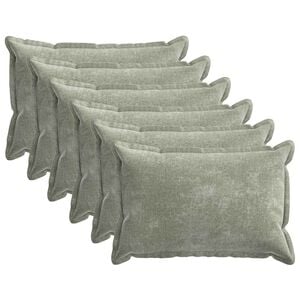 vidaXL P&aacute;rna huzat 6 pcs HOUTEN Z&ouml;ld 40 x 60 cm Chenille Sz&ouml;vet