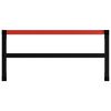 vidaXL fekete és piros fém munkapadváz 120 x 57 x 79 cm