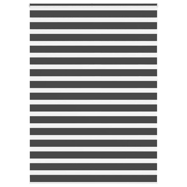 vidaXL zebraf&uuml;gg&ouml;nnyel fekete sz&ouml;vetsz&eacute;less&eacute;g 150,9 cm poli&eacute;szter