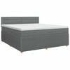 vidaXL Boxspring &aacute;gy matraccal S&ouml;t&eacute;tsz&uuml;rke 140 x 190 cm Sz&ouml;vet