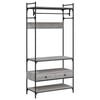 vidaXL sz&uuml;rke sonoma szerelt fa ruh&aacute;sszekr&eacute;ny fi&oacute;kokkal 89x39x184,5 cm