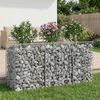 vidaXL Gabion emelt &aacute;gy Ez&uuml;st 150 x 50 x 80 cm Horganyzott ac&eacute;l