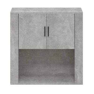 vidaXL betonszürke szerelt fa faliszekrény 80 x 313 x 80 cm
