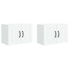 vidaXL Fali Szekr&eacute;ny PORTO 2 pcs Feh&eacute;r 60 x 31 x 40 cm Faanyag