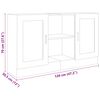 vidaXL magasf&eacute;nyű feh&eacute;r szerelt fa t&aacute;lal&oacute;szekr&eacute;ny 120 x 30,5 x 70 cm