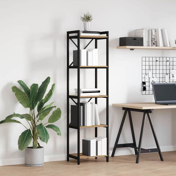 vidaXL K&ouml;nyvespolc Artisan t&ouml;lgy 40 x 30 x 155 cm Faanyag