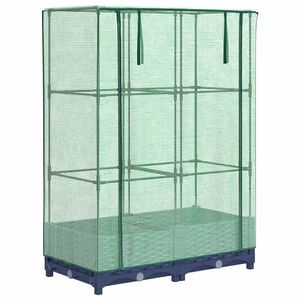 vidaXL rattan megjelen&eacute;sű magas&aacute;gy&aacute;s melegh&aacute;ztakar&oacute;val 80x40x123 cm