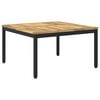 vidaXL Doh&aacute;nyz&oacute;asztal Feh&eacute;r &eacute;s Fekete 80 x 80,5 x 45 cm T&ouml;m&ouml;r Ak&aacute;cfa