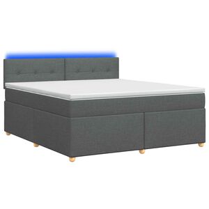 vidaXL Boxspring &aacute;gy matraccal S&ouml;t&eacute;tsz&uuml;rke 160 x 200 cm Sz&ouml;vet