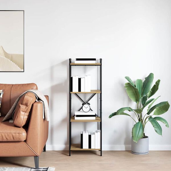 vidaXL K&ouml;nyvespolc Artisan t&ouml;lgy 40 x 30 x 119 cm Faanyag