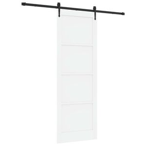 vidaXL Cs&uacute;sz&oacute; ajt&oacute; ORKDAL 83 x 232 cm T&ouml;m&ouml;r Fenyőfa Feh&eacute;r