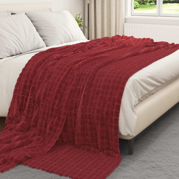 vidaXL Takar&oacute;k 6 pcs Bordeaux piros 240 x 220 cm Gyapj&uacute;