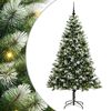 vidaXL Műanyag Hajtogat&oacute;s Kar&aacute;csonyfa Havas Designnal 300 LED