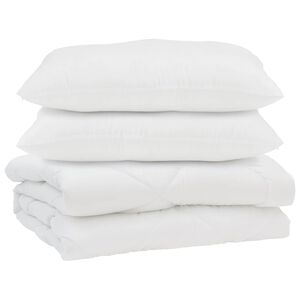 vidaXL Paplan p&aacute;rn&aacute;val 3 pcs Feh&eacute;r Mikrosz&aacute;las