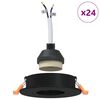 vidaXL Spotlámpa 24 pcs Fekete 9 x 9 x 2 cm Alumínium