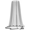 vidaXL fekete sz&uacute;nyogh&aacute;l&oacute; esernyőh&ouml;z 220 h&aacute;l&oacute;s &Phi;330x250 cm