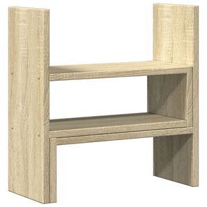 vidaXL sonoma t&ouml;lgy szerelt fa &aacute;ll&iacute;that&oacute; asztali szervező 40x17x41 cm